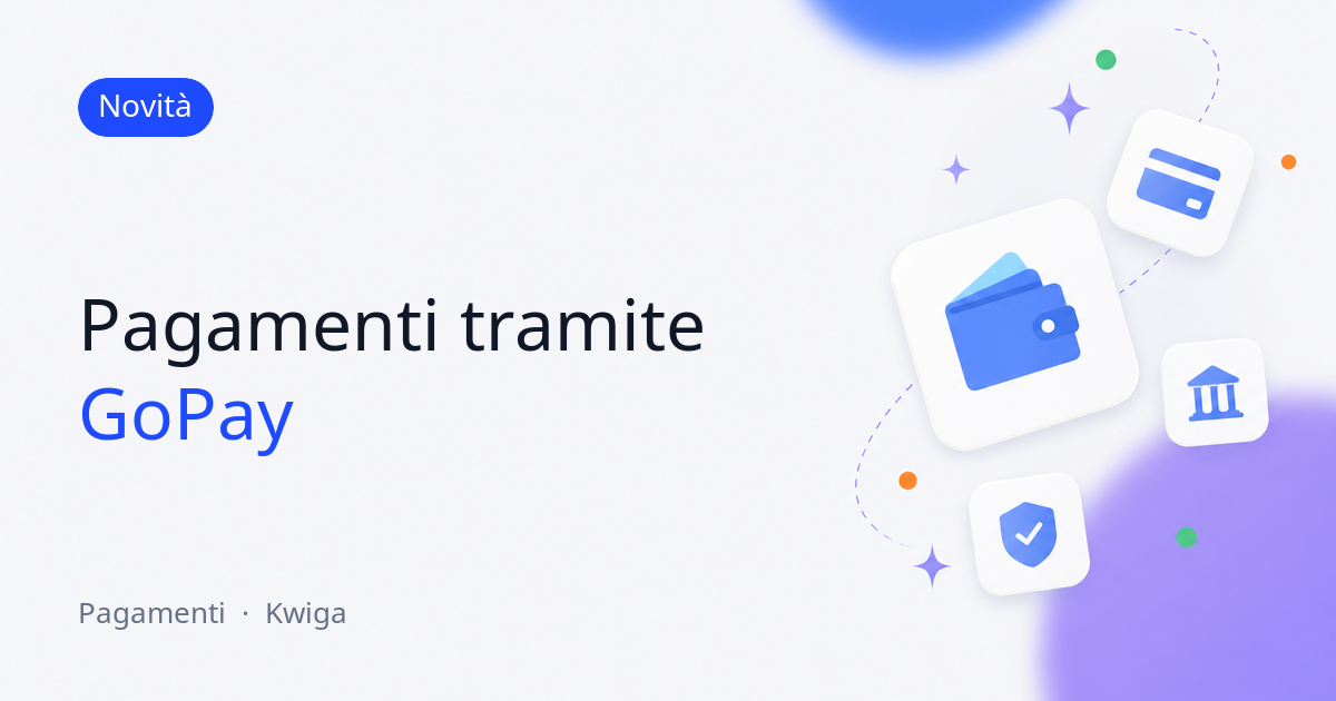 Pagamenti tramite GoPay