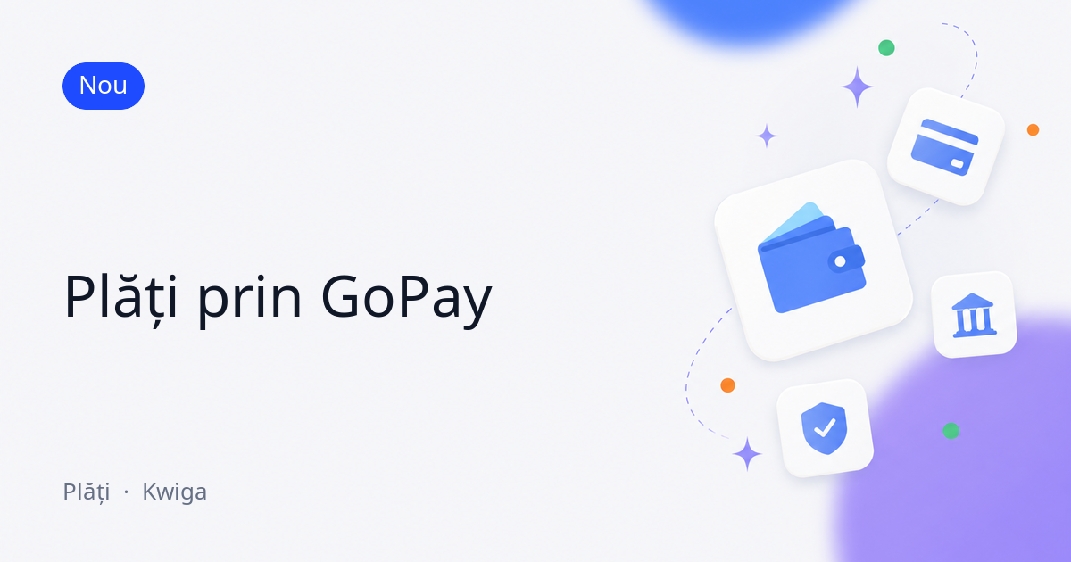 Plăți prin GoPay