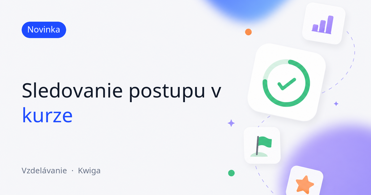 Postup v kurze: percento pozretého média a označenia pri každej sekcii