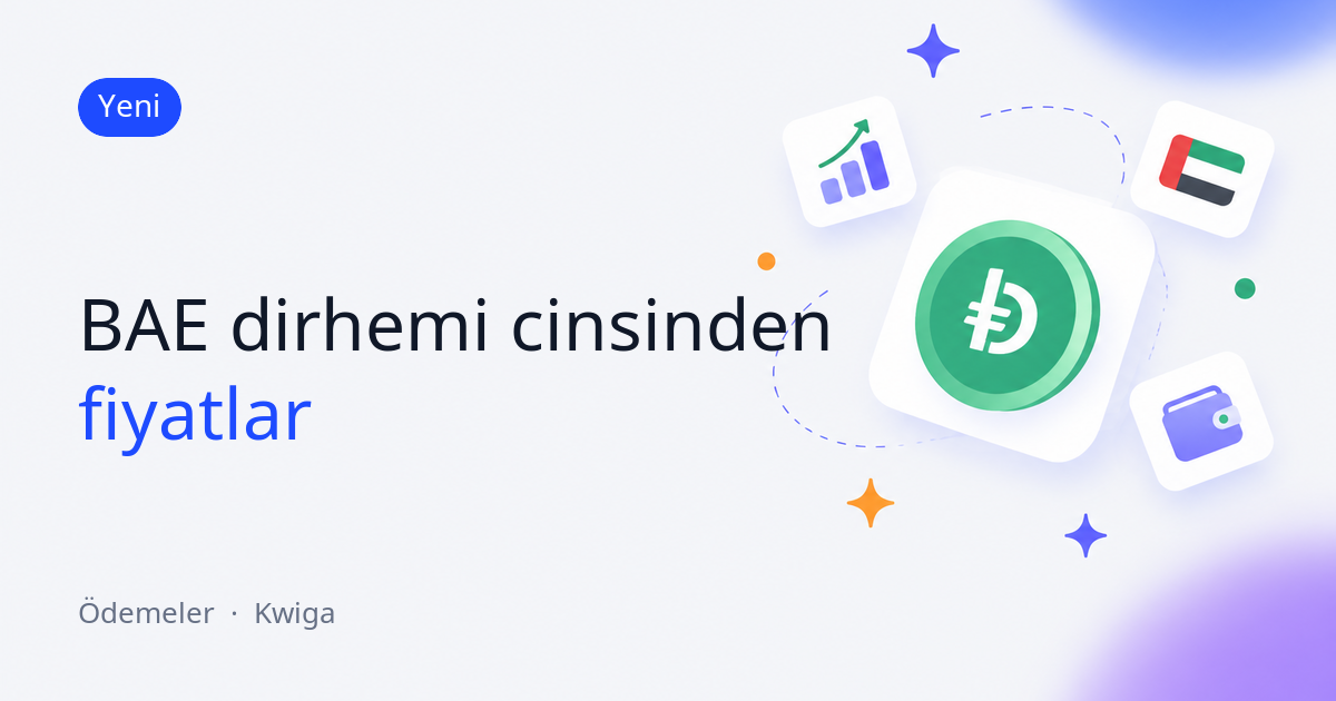 BAE dirhemi cinsinden fiyatlar 🇦🇪