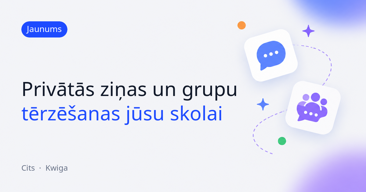Tērzēšanas iespējas jūsu projektā: privātās ziņas un grupu tērzēšanas 💬