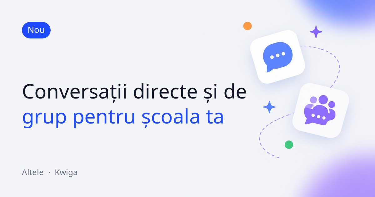 Conversații în proiectul tău: mesaje directe și conversații de grup 💬