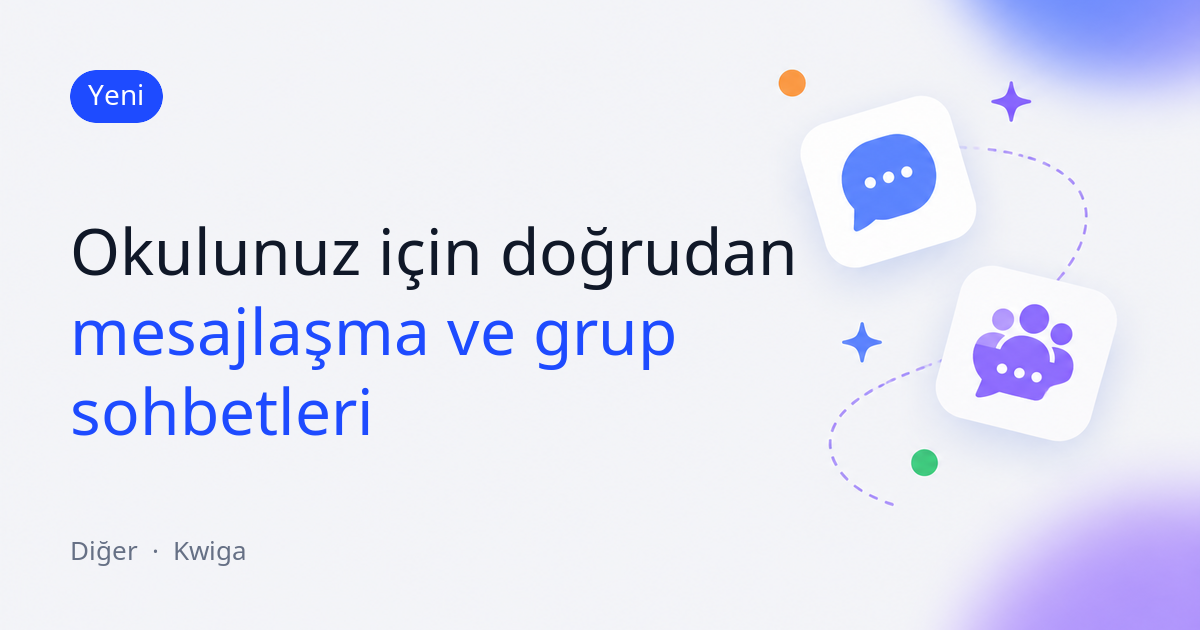 Projenizdeki sohbetler: doğrudan mesajlar ve grup sohbetleri 💬