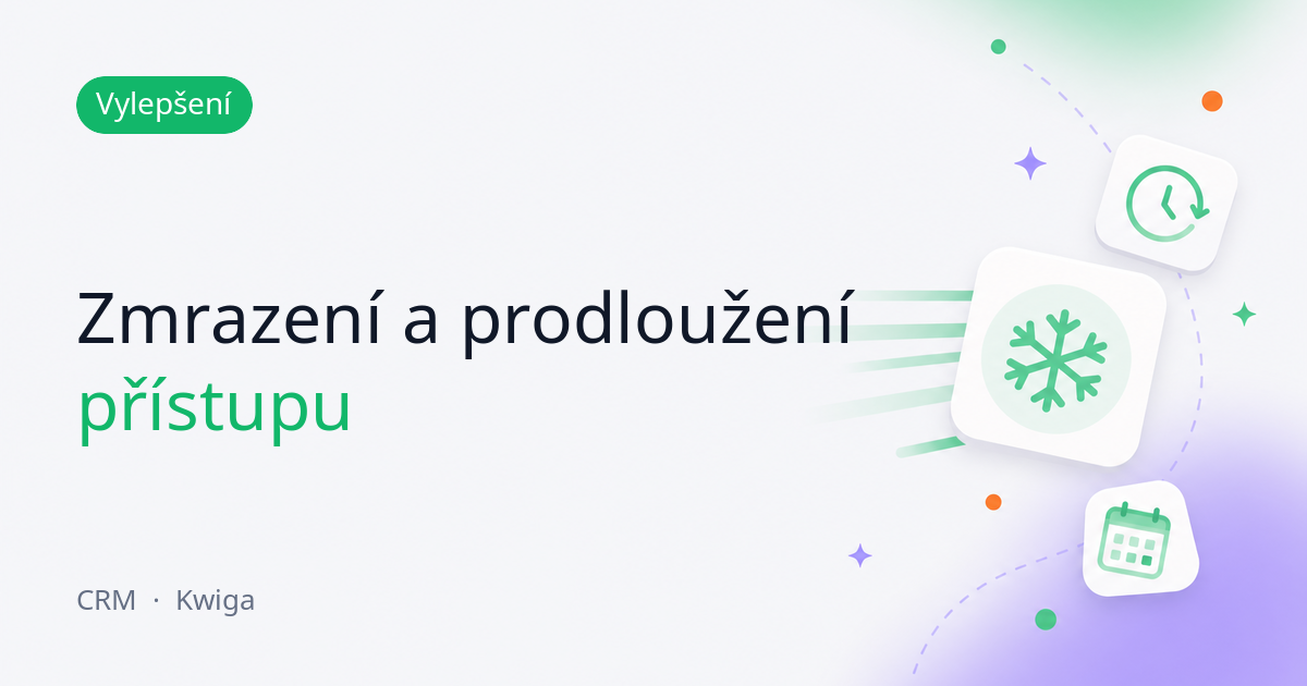 Správa přístupu k produktu z karty kontaktu