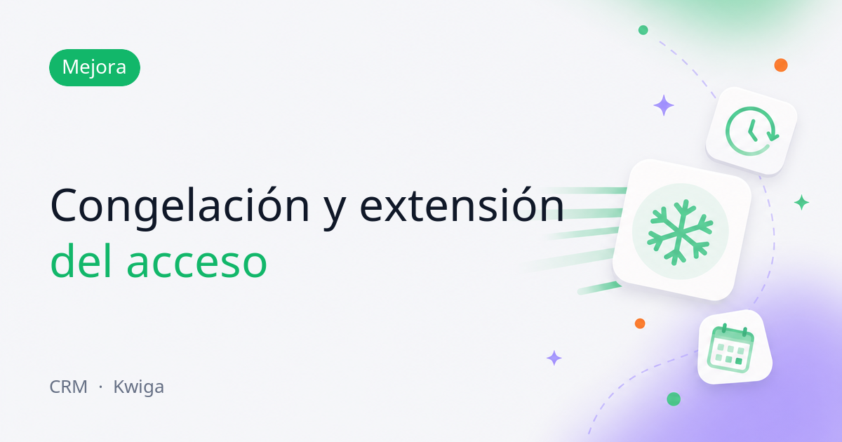 Gestión del acceso al producto desde la ficha de contacto