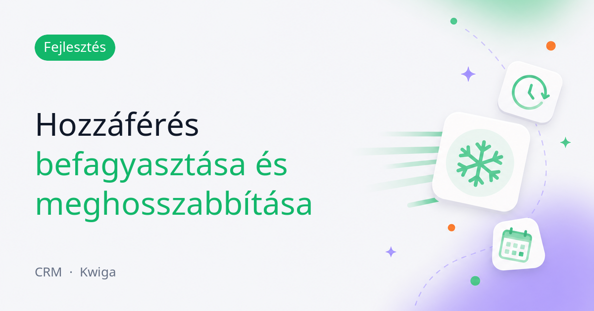 Termékhozzáférés kezelése a kapcsolattartói kártyáról
