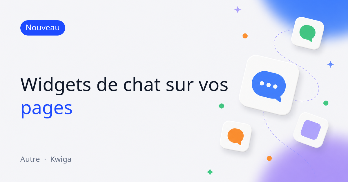 Widgets de chat : assistance en direct sur les pages de votre école