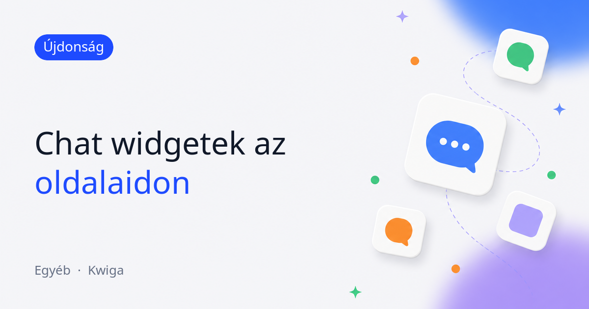 Chat widgetek: élő támogatás az iskolád oldalain