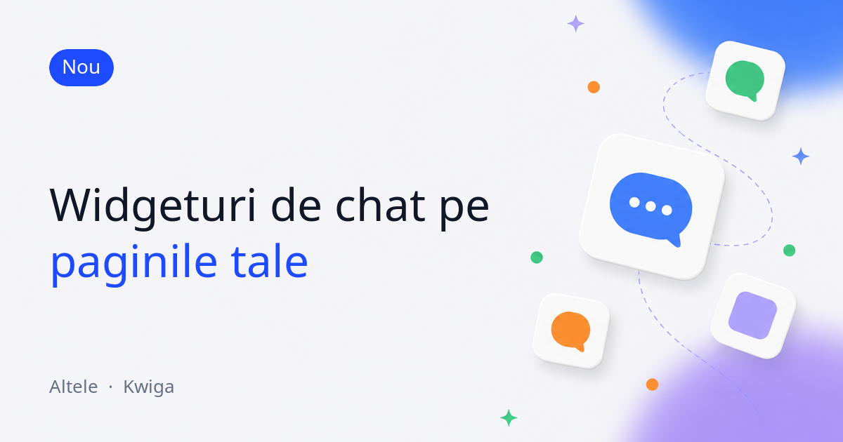 Widgeturi de chat: asistență live pe paginile școlii tale