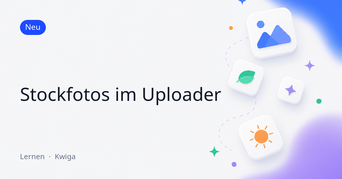 Eine Stockfoto-Galerie direkt im Bild-Uploader