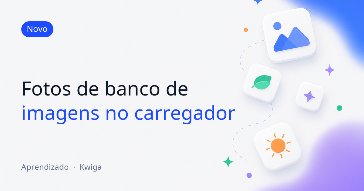 Uma galeria de fotos de banco de imagens diretamente no carregador de imagens